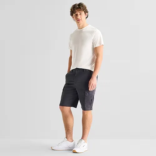 Arizona Mens 10 1/2" Cargo Short, 42, Gray