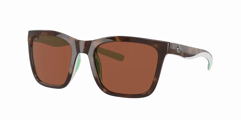 COSTA Woman Sunglasses Panga  -  Frame color: Shiny Tortoise/White/Seafoam Crystal, Lens color: Copper