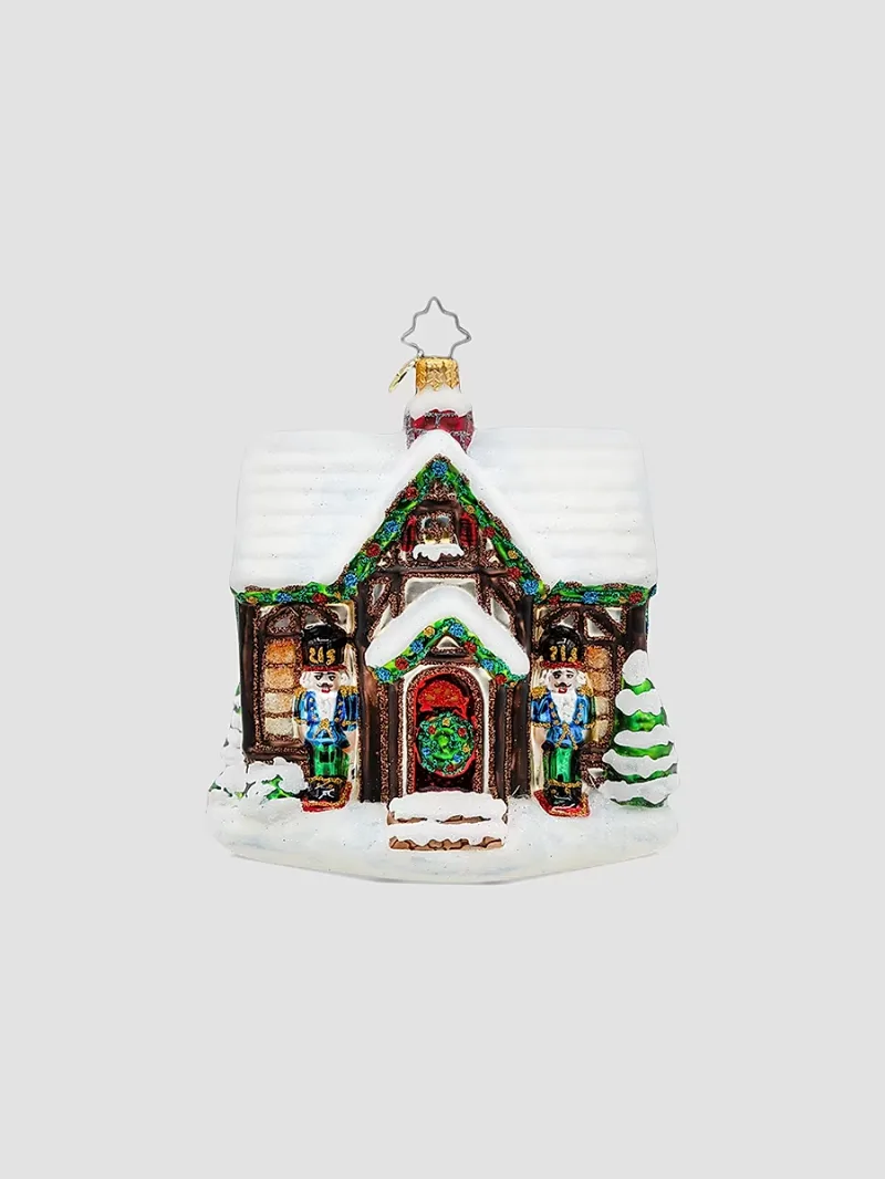 Christopher Radko Home For The Holly-Days Glass Ornament