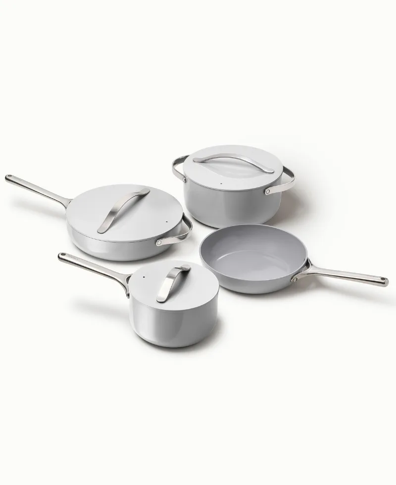 Caraway Non-Stick Ceramic 12 Piece Cookware Set - Gray