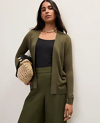 Ann Taylor Essential Open Cardigan