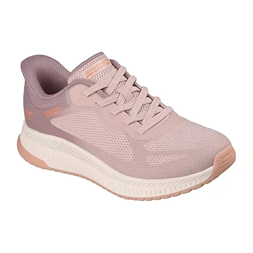 Skechers Bobs Hands Free Slip-Ins Hands Free Bobs Sport Squad 4 Womens Slip-On Walking Shoes, 11 Medium, Pink
