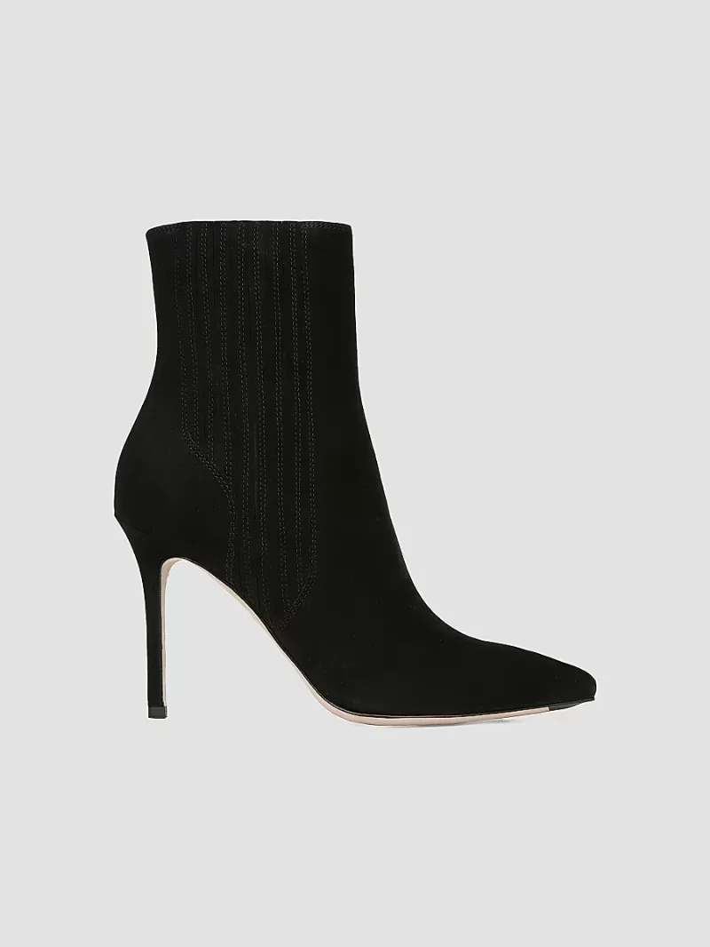 Women's Lisa 95MM Suede Ankle Boots - Black - Size 12