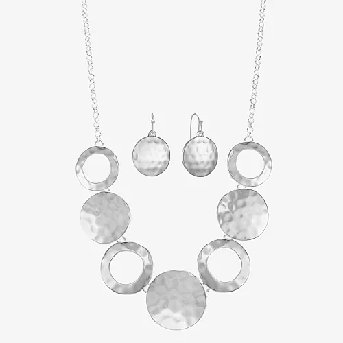 Liz Claiborne Womens 2-pc. Jewelry Set, One Size, Silver