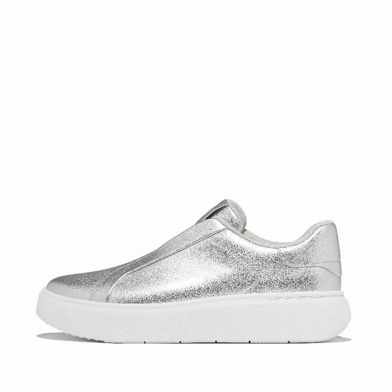 RTG Metallic-Leather Slip-On Sneakers