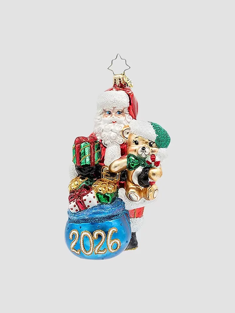 Christopher Radko St. Nick's 2026 Treasures Glass Ornament