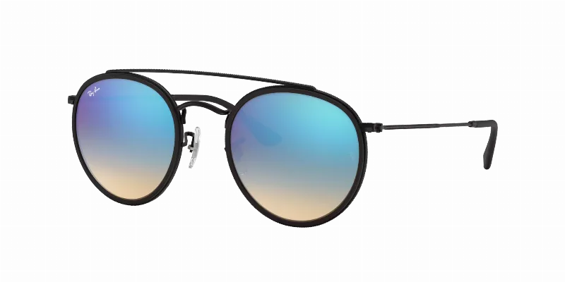 RAY-BAN Unisex Sunglasses RB3647N Lay Zhang Capsule RB3647N  -  Frame color: Black, Lens color: Blue Gradient Flash