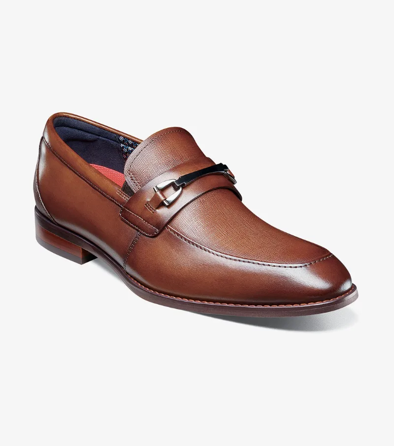 Stacy Adams Shoes Kaylor Moc Toe Bit Slip On Cognac Size 8