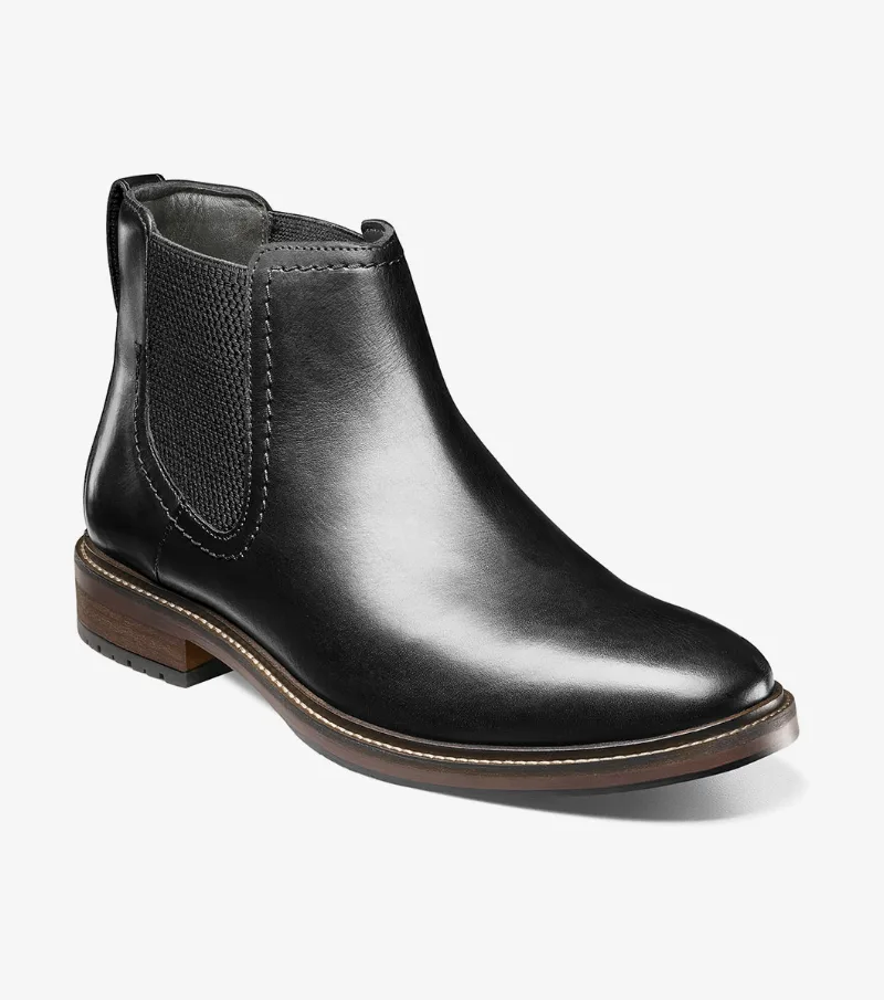 Florsheim Shoes Forge Plain Toe Gore Boot Black Size 10.5