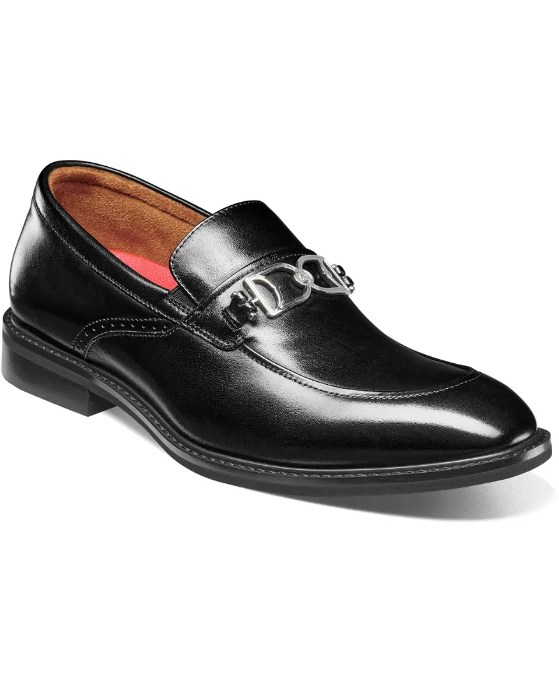 Stacy Adams Men's Boyd Moc Toe Slip-On Loafers - Black