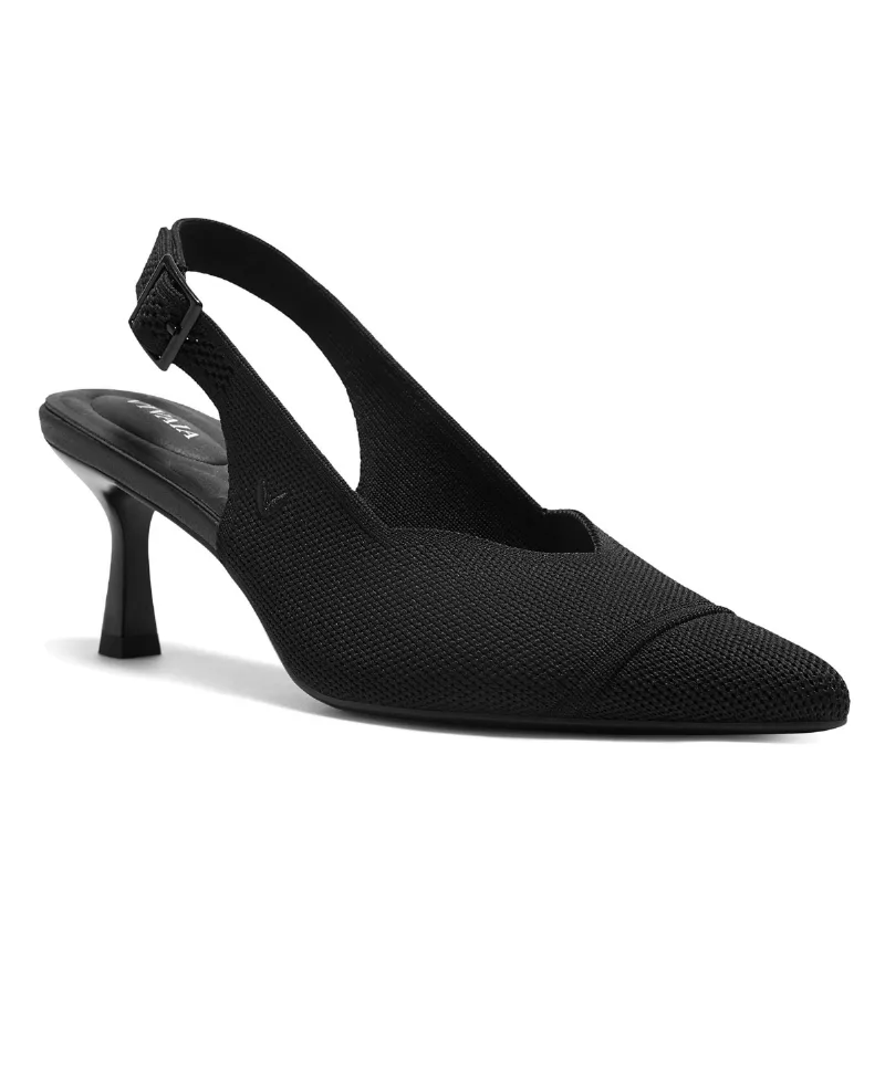 Vivaia Women's Addison Pointed-Toe Slingback Heels Sandals - Black