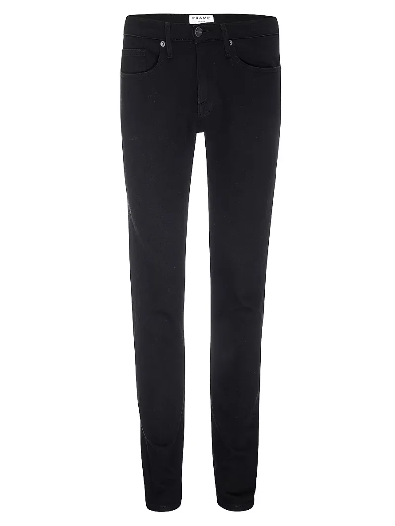 L'Homme Cotton-Blend Slim-Fit Jeans - Noir - Size 32
