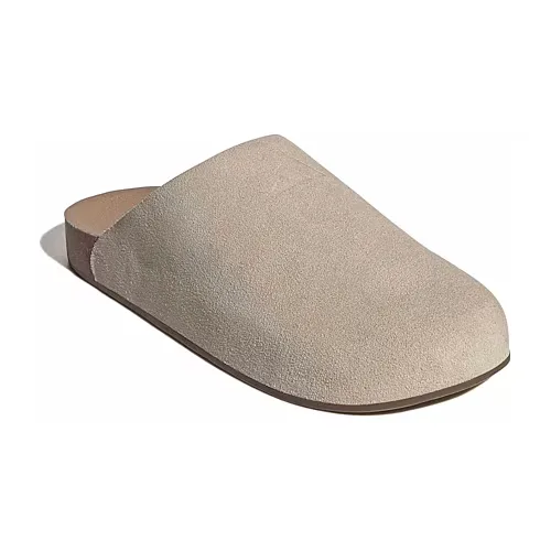 adidas Adimule Womens Round Closed Toe Mules, 6 Medium, White
