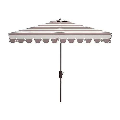 Safavieh Vienna Patio Collection Patio Umbrella, One Size, Gray