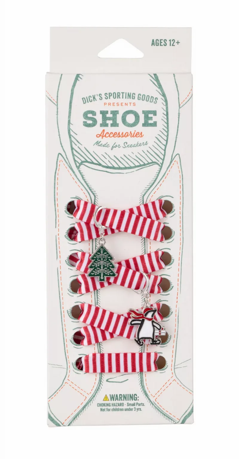 Dick's Sporting Goods Shoelace and Charms, Red/White