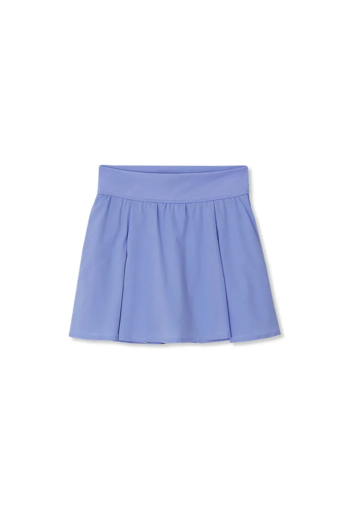 Girls Active Pleated Skort - Lands' End - Purple - M
