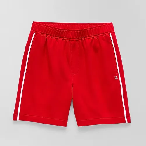 Xersion Double Knit Fleece Little & Big Kid Boys Stretch Fabric Knit Pull-On Short, Medium (10-12), Red