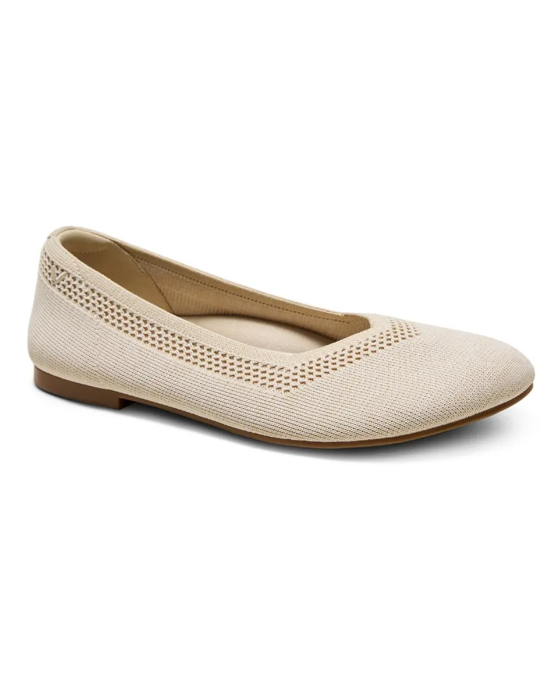 Vivaia Women's Tila Wide Toe Box Flats - Yellow apricot