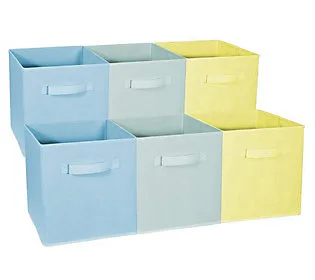 Sorbus Home Storage Bundle - Pastel Bins - 6-Pa ck
