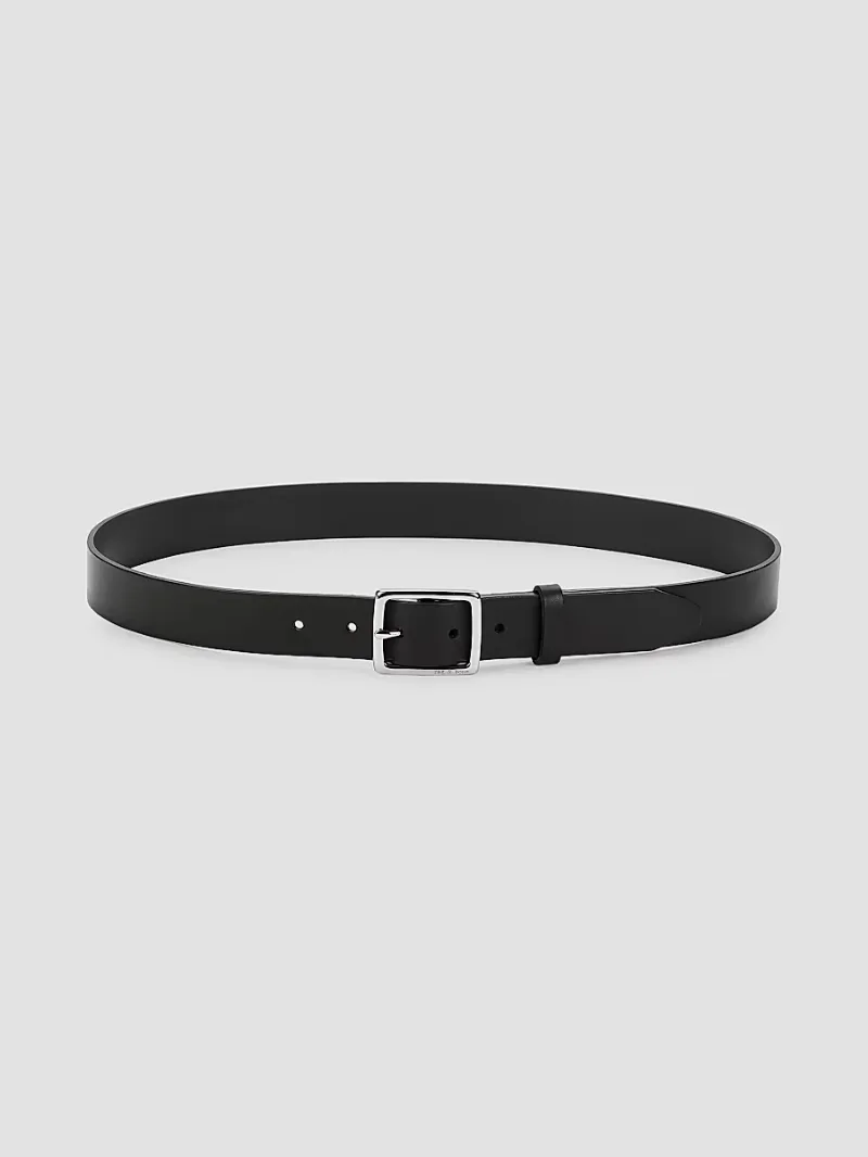 rag & bone Women's Boyfriend Leather Belt - Black - Size Small