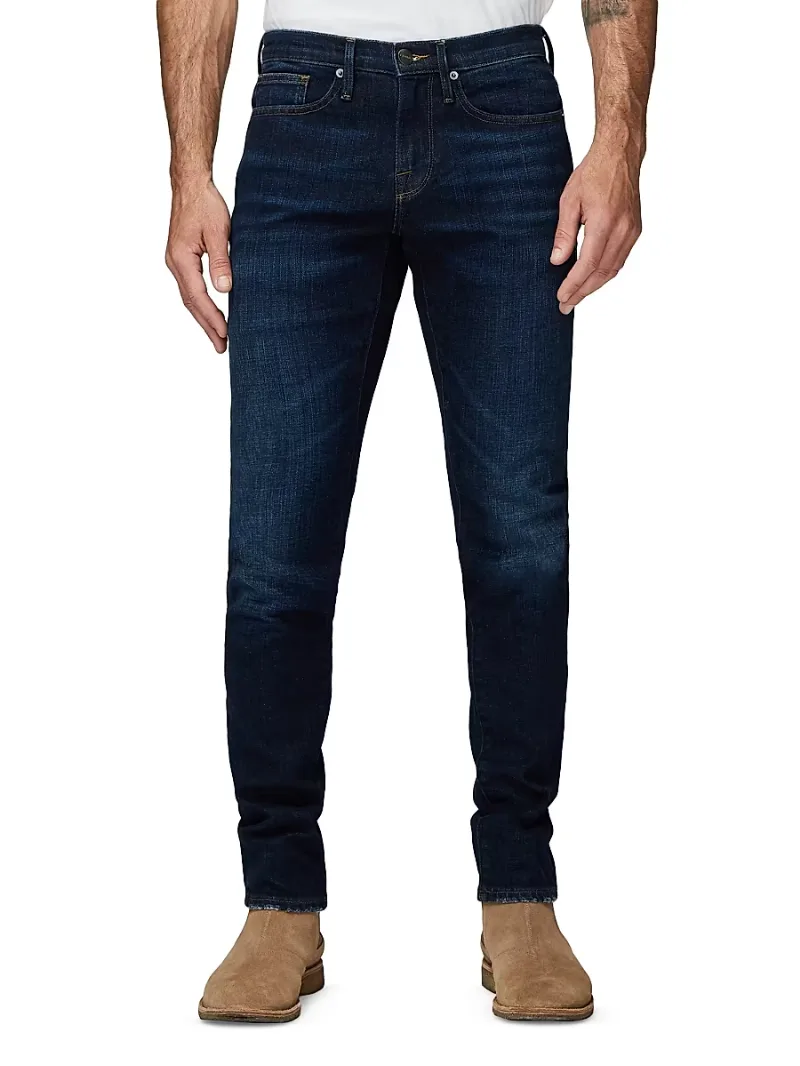FRAME Men's L'Homme Cotton-Blend Slim-Fit Jeans - Baltic - Size 30
