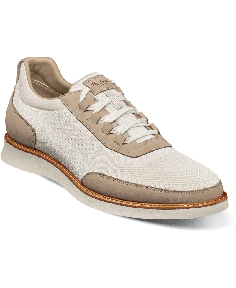 Florsheim Men's Launch Knit Elastic Lace Slip On Sneaker - Ice