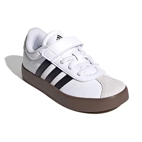 adidas Cloudfoam Vl Court 3.0 Little Kid Unisex Sneakers, 11 Medium, White