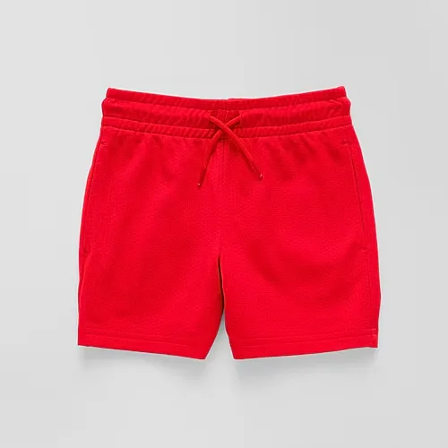 Okie Dokie Mesh Active Toddler & Little Boys Pull-On Short, 4t, Red