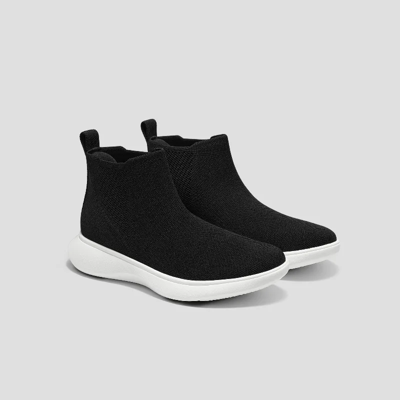 VIVAIA Round-Toe Slip-On Sneaker Boots (Urban Boots)|BLACK|EU 35