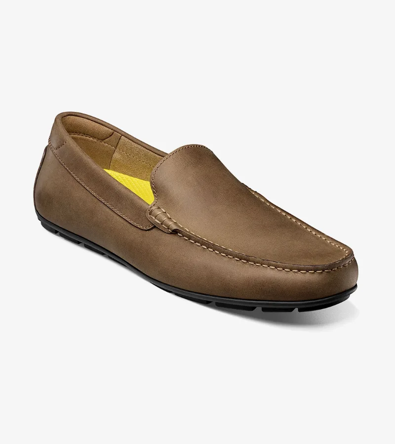 Florsheim Shoes Motor Moc Toe Venetian Driver Brown CH Size 9.5