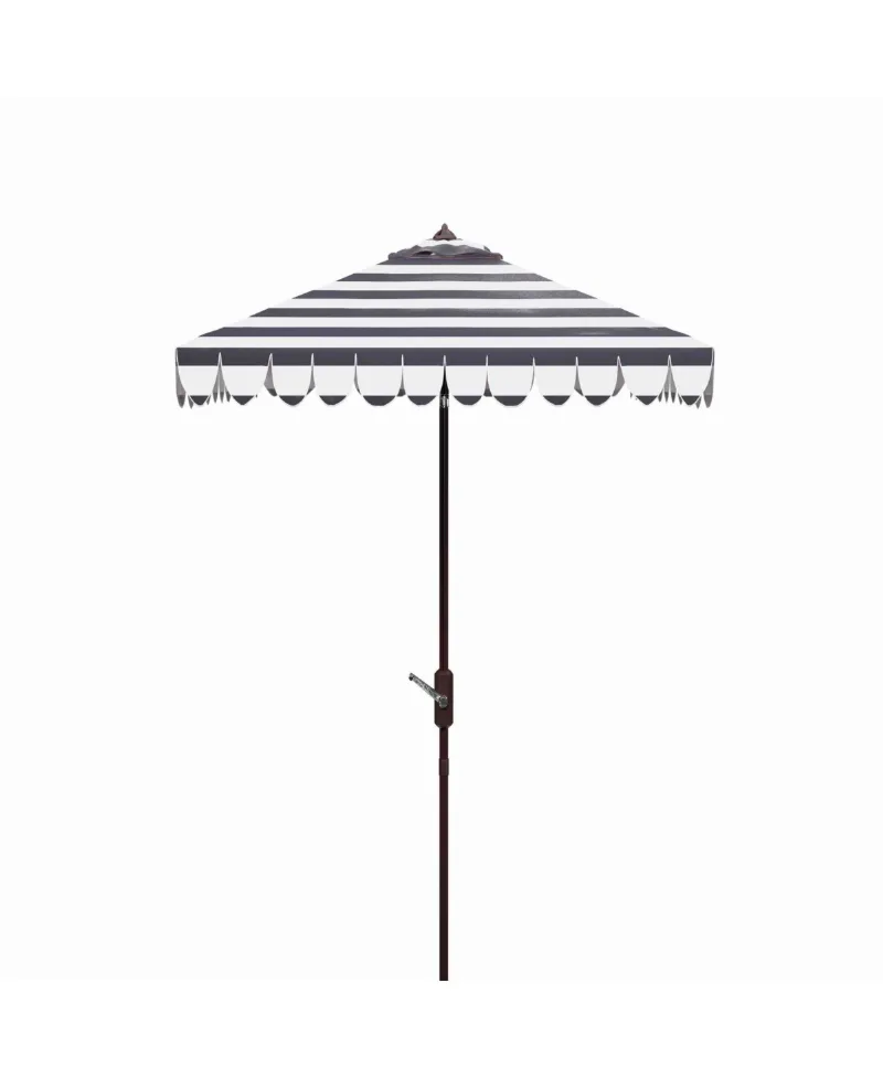 Vienna 7.5' Square Umbrella - Black, White