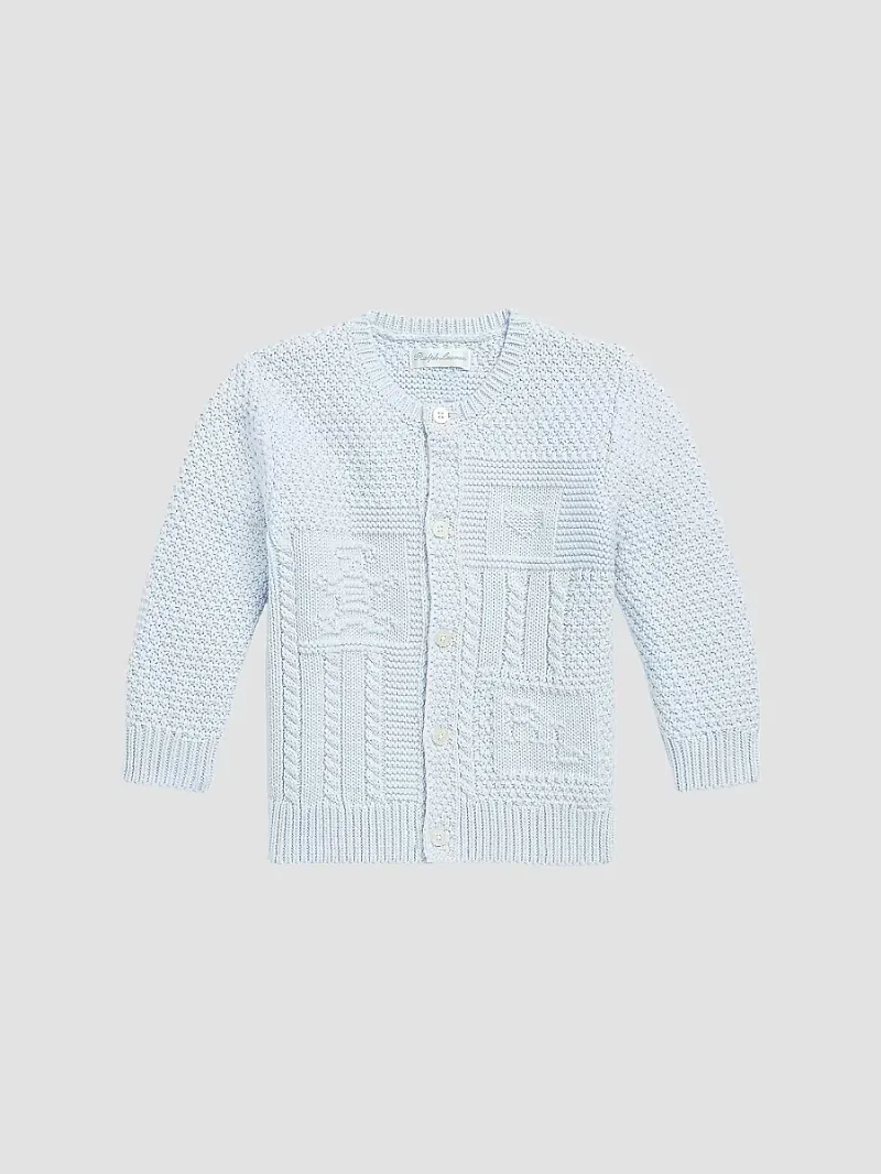 Polo Ralph Lauren Boy's Baby Boy's Cotton Cardigan - Blue - Size 3 Months