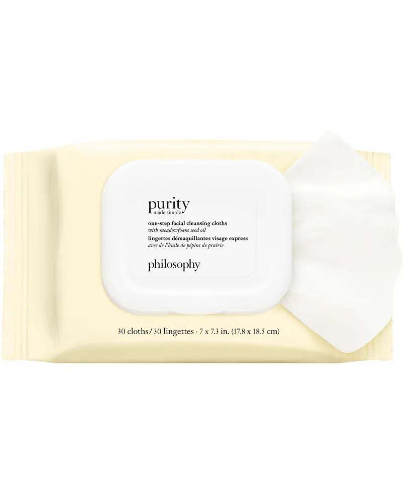 philosophy Purity Made Simple One-Step Facial Cleansing Cloths, 30 cloths