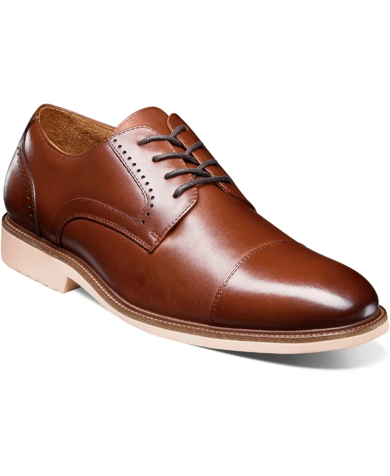 Stacy Adams Men's Wesbridge Cap Toe Lace Shoe - Chocolate