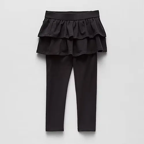 Okie Dokie Toddler & Little Girls Skinny Full Length Leggings, 3t, Black