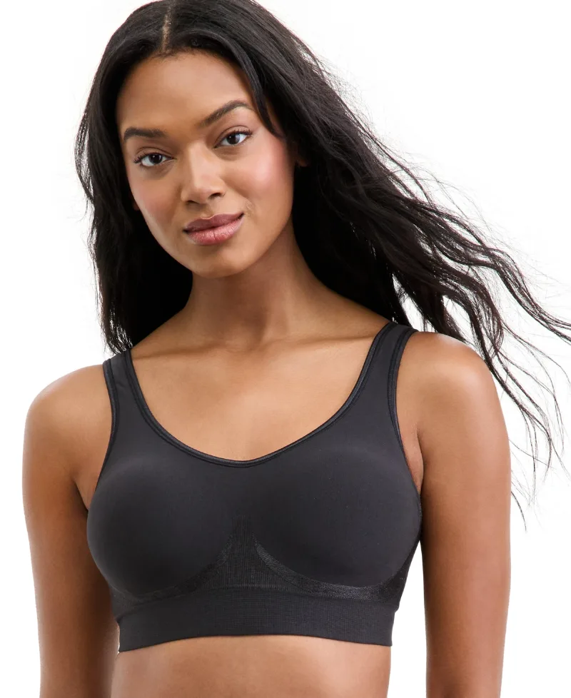 Bali Women's Comfort Revolution ComfortFlex Fit Seamless Shaping Wireless Bra 3488 - Black