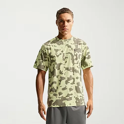Nike Hyverse Mens Crew Neck Short Sleeve Quick Dry Active T-Shirt, Large, Green