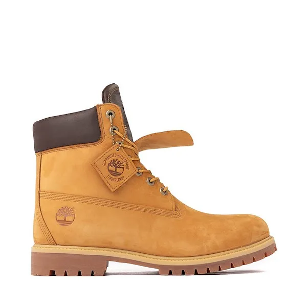 Mens Timberland&reg; Premium 6-Inch Double Tongue Waterproof Boot - Wheat