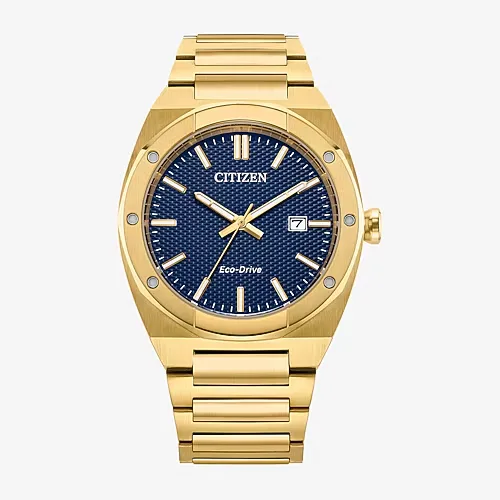 Citizen Sport Luxury Mens Gold Tone Stainless Steel Bracelet Watch Bm7662-59l, One Size, Yellow