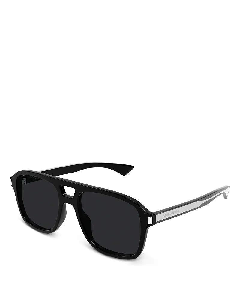 Saint Laurent Pilot Sunglasses, 55mm