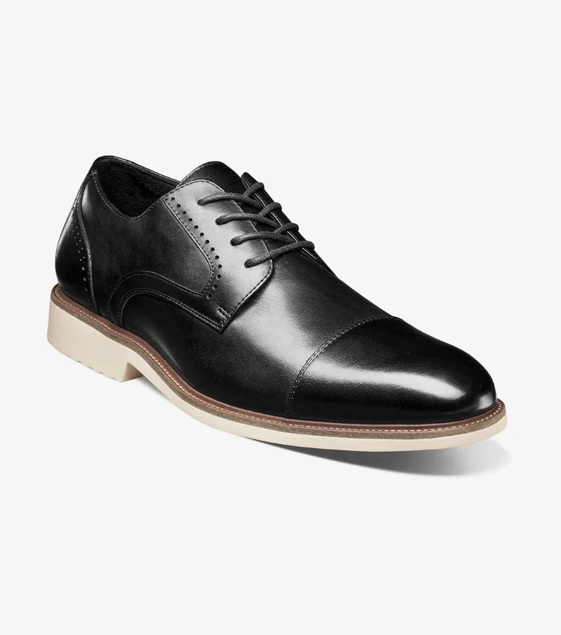 Stacy Adams Shoes Wesbridge Cap Toe Oxford Black Size 10