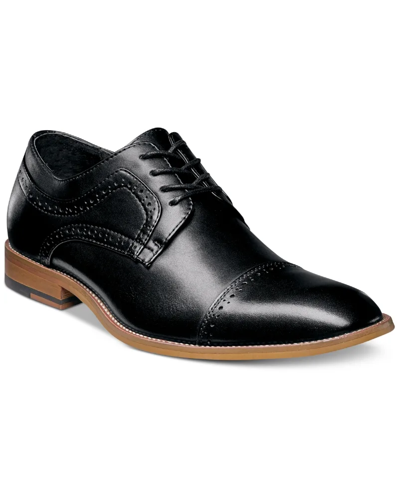 Stacy Adams Men's Dickinson Cap Toe Oxfords - Black