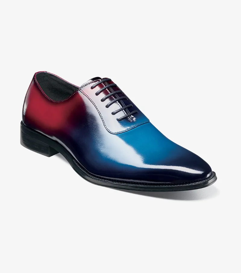Stacy Adams Shoes Shaffer Plain Toe Oxford Navy Multi Size 8