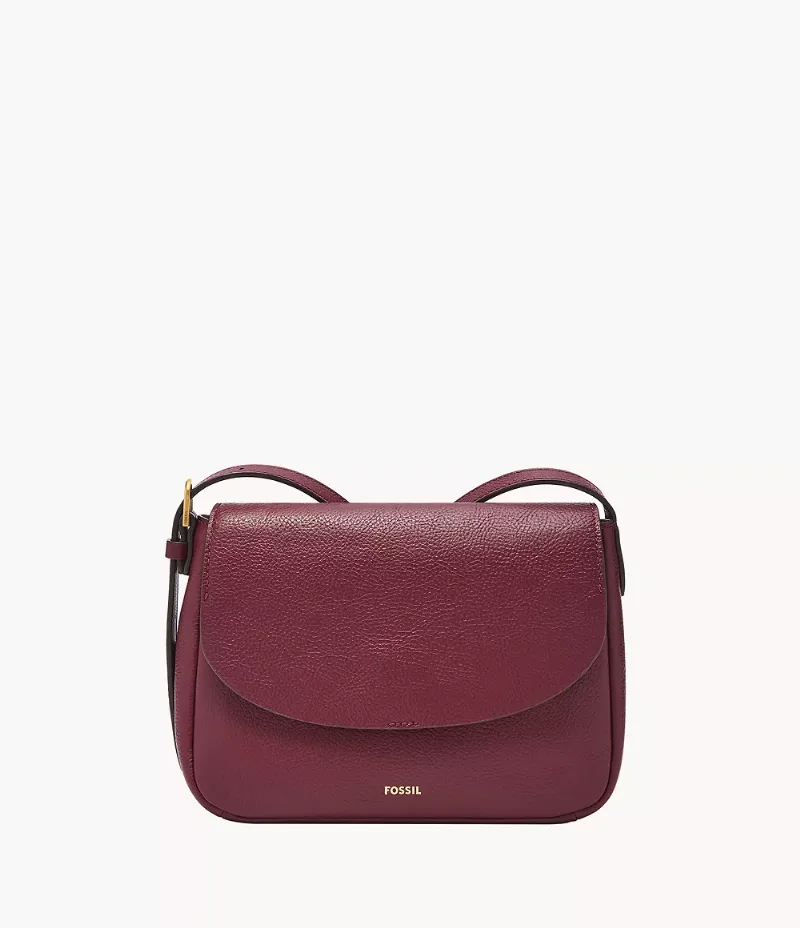 Sac à bandoulière à rabat Kasey en cuir