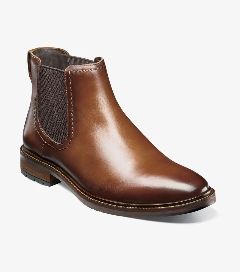 Florsheim Shoes Forge Plain Toe Gore Boot Cognac Size 9.5