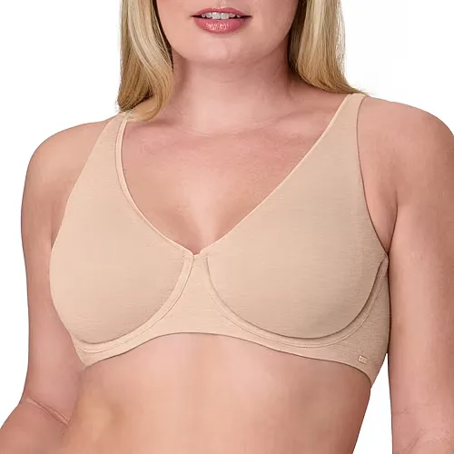 Bali Cotton Collection Underwire Bra DF8131, C, Beige