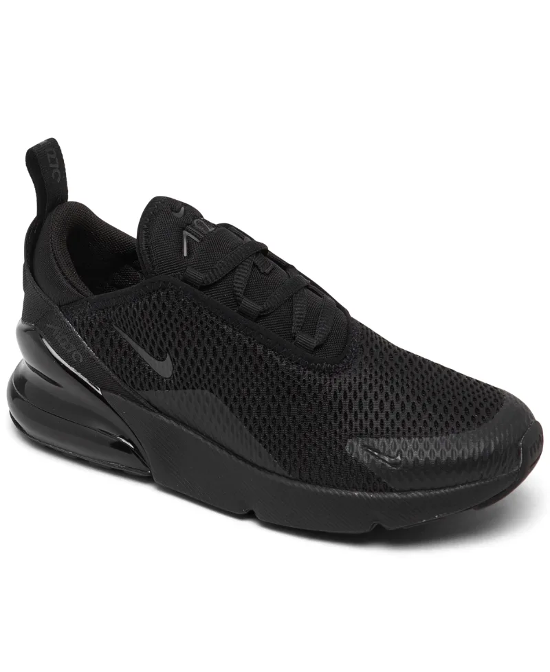 Nike Little Kids' Air Max 270 Casual Sneakers from Finish Line - Black