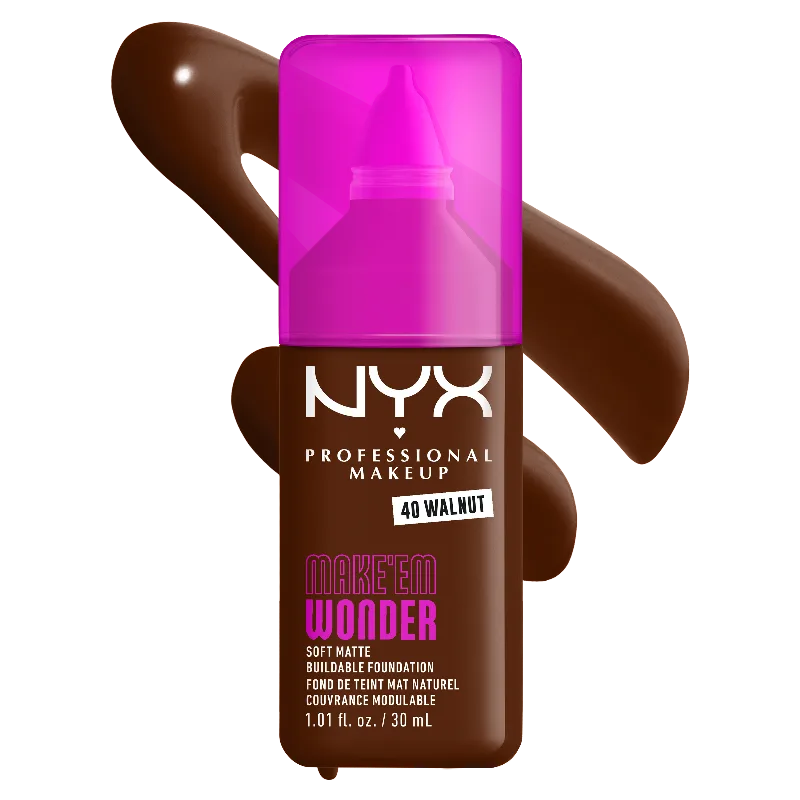 NYX Professional Makeup Make ’em Wonder™ Soft Matte Buildable Foundation | Nyx Cosmetics | Walnut