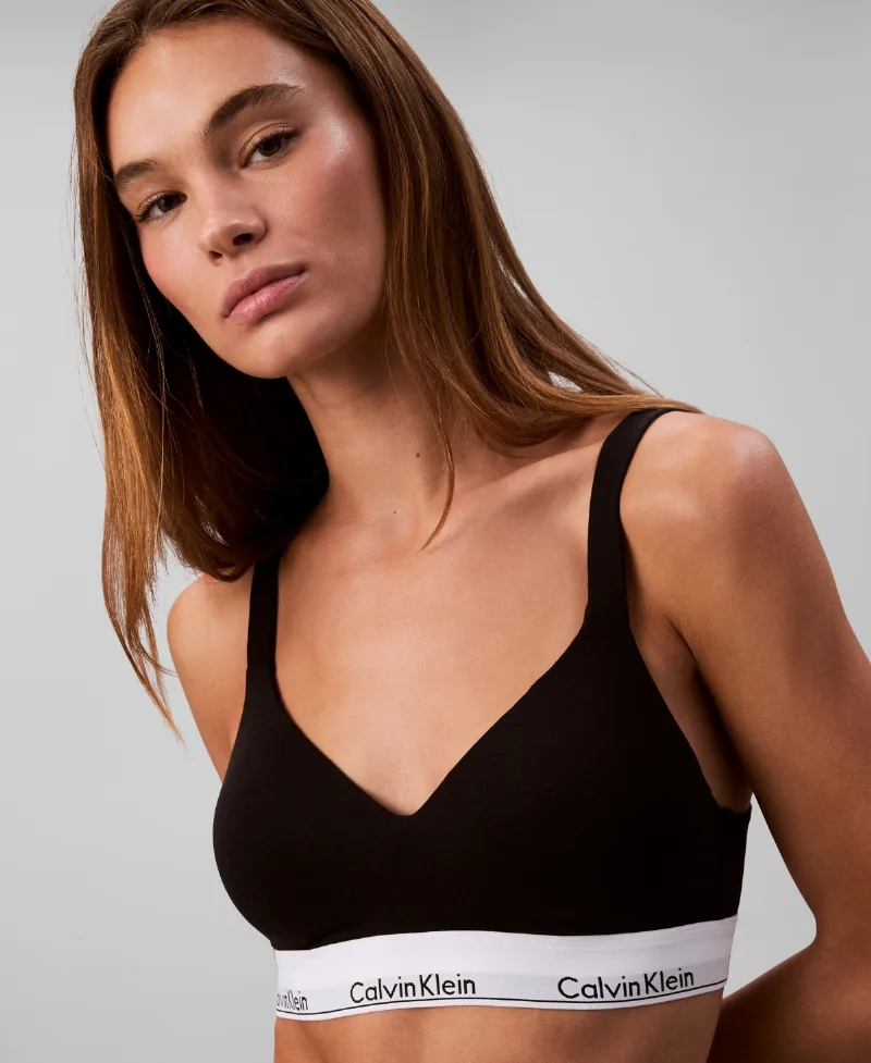 Calvin Klein Women's Full Coverage Lift Bralette - Black