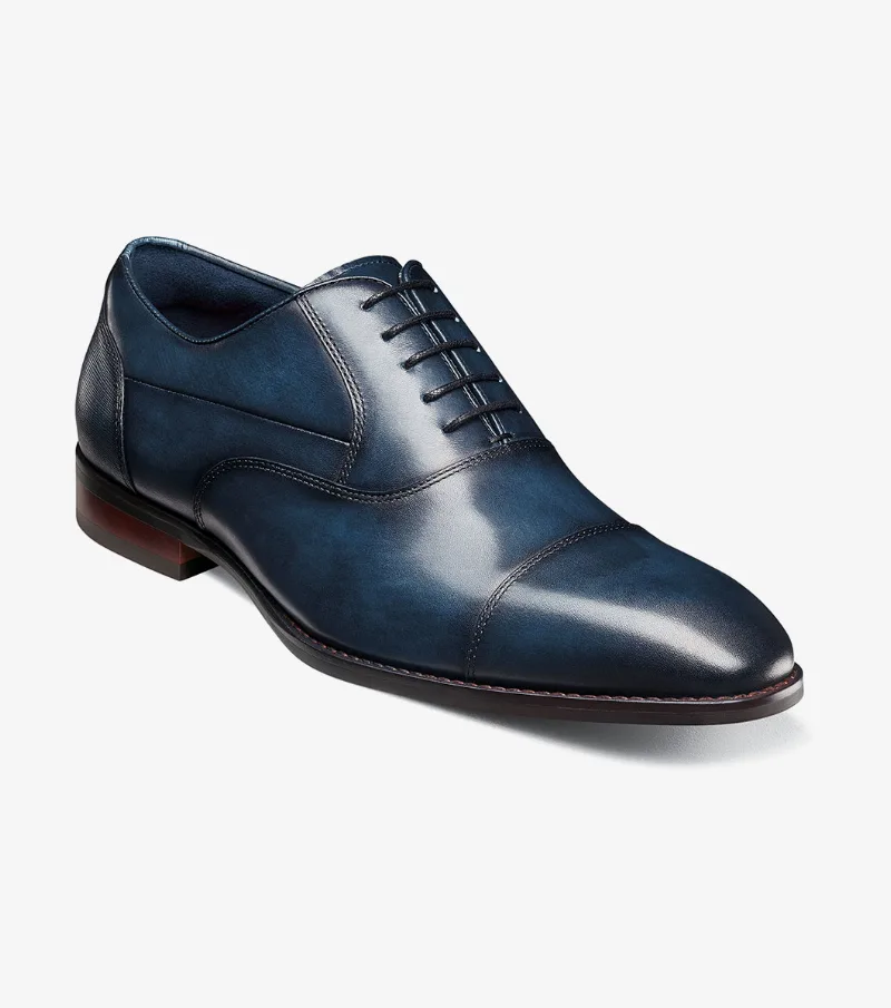 Stacy Adams Shoes Kallum Cap Toe Oxford Navy Size 11